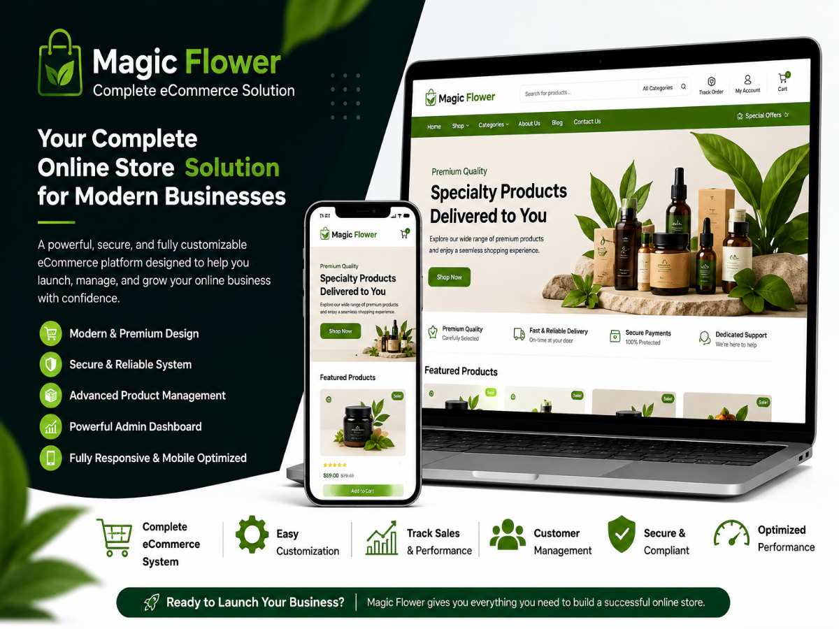Magic Flower – Complete eCommerce Solution-3