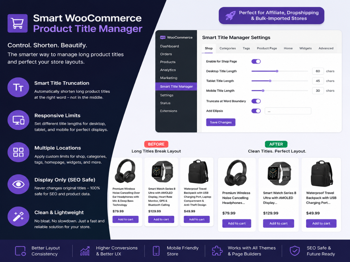 Smart WooCommerce Product Title Manager